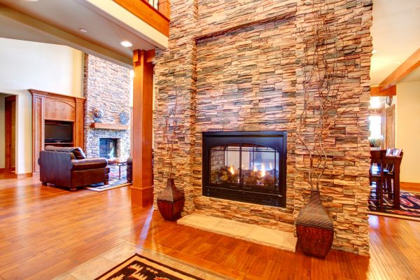 Stone Hearth Installation in Santa Monica
